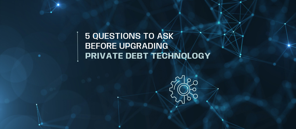 upgrading private debt technology title card with gear icon